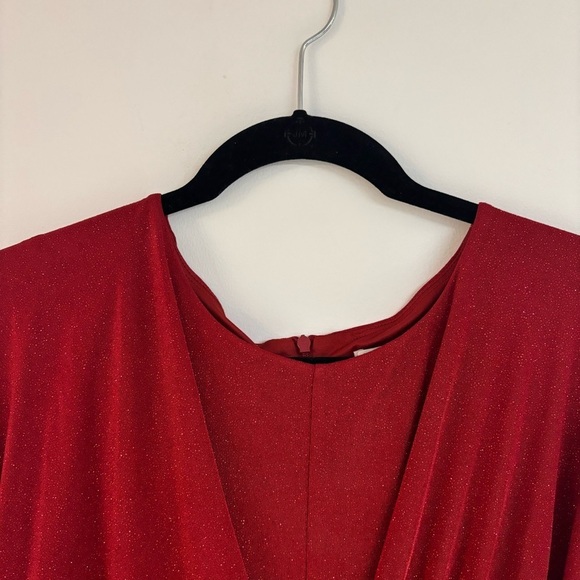 London Times Women's Plus Size 3/4 Sleeve Criss Cross Waist Dress, 14W - Picture 12 of 13